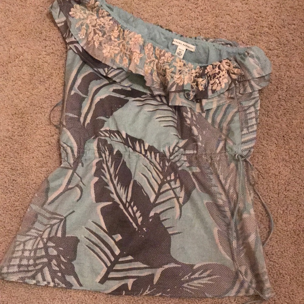 Asymmetrical banana republic top